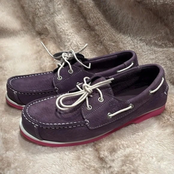 Timberland Earthkeepers leather 2 eye handsewn boat shoe size 8.5 women’s